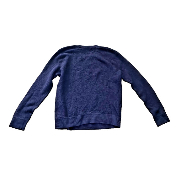 Theory Women’s Blue Merino Wool Alpaca Blend Crewneck Sweater Large Old Money - Picture 5 of 10